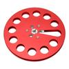 1 4 7 Inch Takeup Reel Universal 11 Holes Wind Resistance Holes Empty Tape Reel for Recording Red