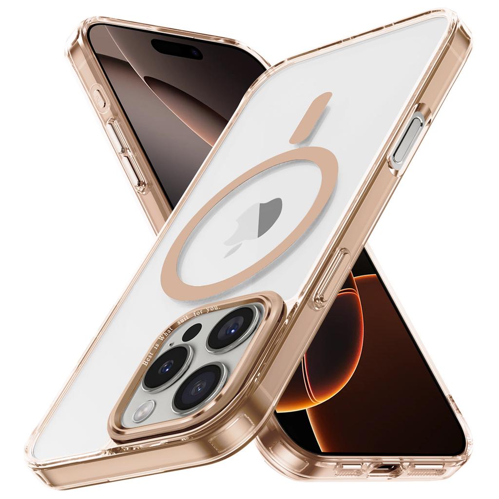 For iPhone 16 Pro Case Compatible with MagSafe TPU+PC Transparent Phone Cover