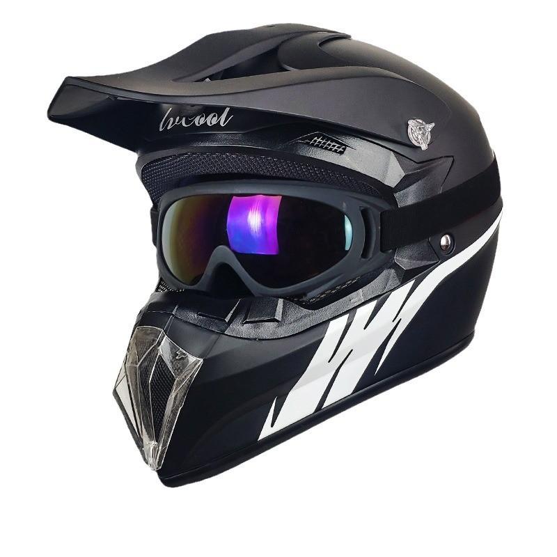 DOT Certified Full Face Off-Road Helmet Adults - ATV Dirt Bike Motocross Safety Gear