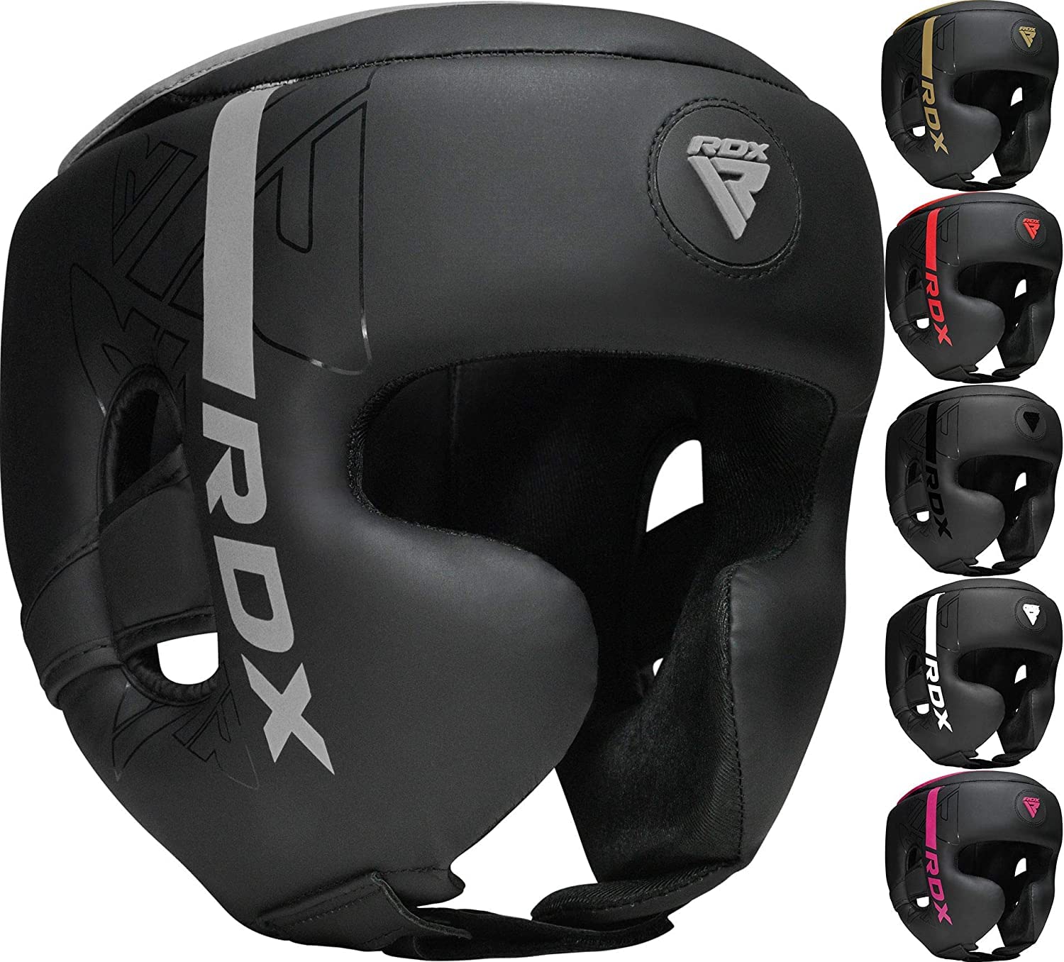 

RDX Boxing MMA Training Helmet with Adjustable Kara Muay Thai Headgear for Martial and Taekwondo Headgear, Pads, Kickboxing, Sparring, Arts, Karate,