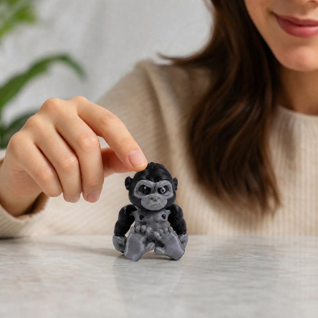 3D Printed Articulated and Figurines - Poseable Toy Set for Kids