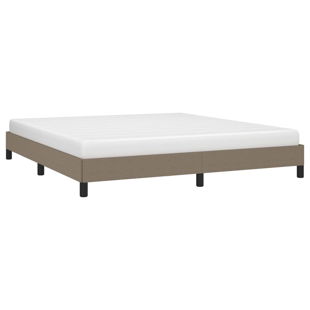 Vidaxl Rama Łóżka Bez Materaca, Taupe, 160X200 Cm, Obita Tkaniną