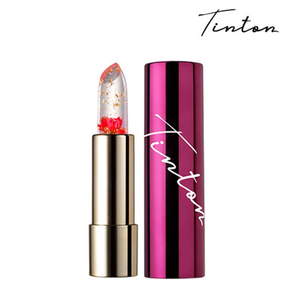 Insgesamt 4 Blumenlippenstifte + Kristalllippenstift + Agata Bichon Tasche