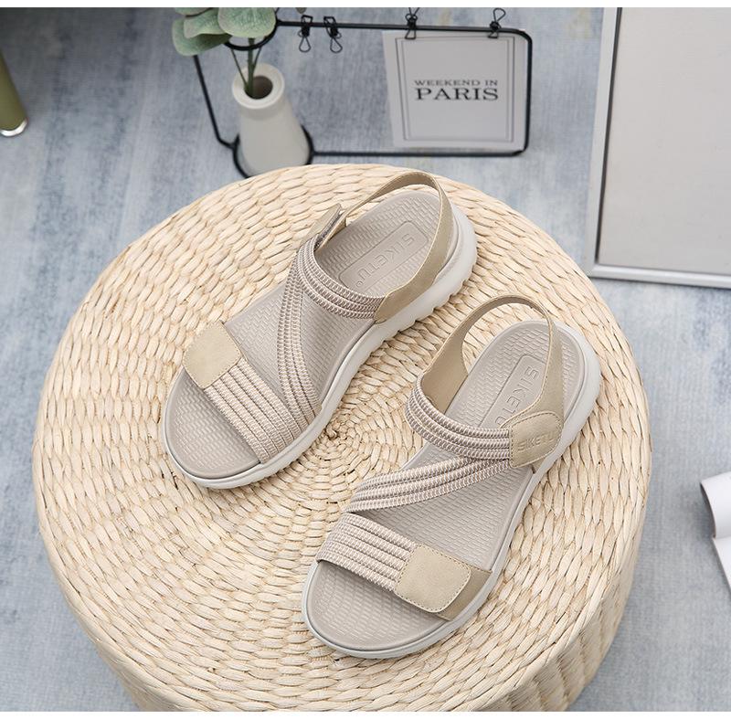 H1109-A2 Women's Lightweight Sporty Sandals - Comfortable, Elastic Band, Plus Size, Summer 2025