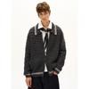 Madwitch Autum Atmosphere Retro Woven Wool Knitwear Jacket Loose Casual Preppy Style Knitwear for Men