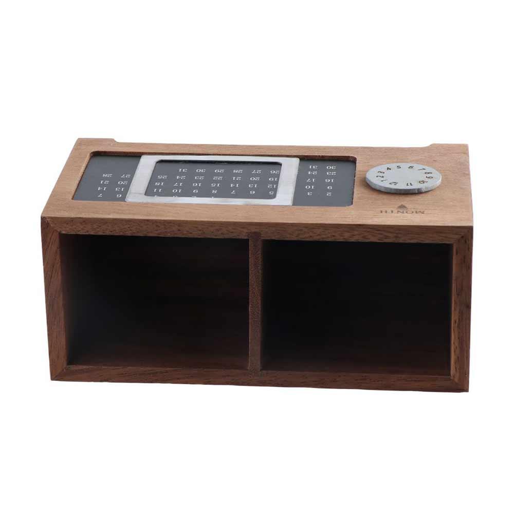 Pen Holders Make up Brush Holder Stationery Organizer Calendar Pen Holder Desktop Storage Box