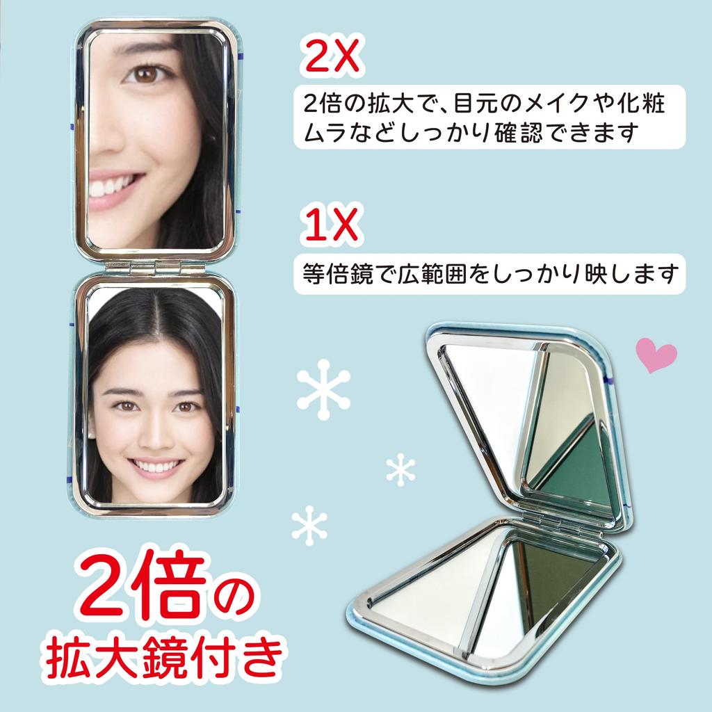 Compact Hand Folding Hand Cute Shimaenaga Kotori [Kinagani Shimaenaga] Mirror, Mirror, Portable, Mirror, Mirror, Character, (1 piece)