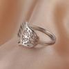 Stainless Steel Hamsa Fatima's Hand Rings for Women Gold Ring Amulet Talisman Jewelry Gifts
