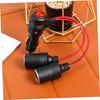 HEALEEP Cigarette Lighter Switch Cigarette Lighter Plug Splitter Car Charger Cord 2 Way Car Cigarette Lighter Adapter with Switch Black