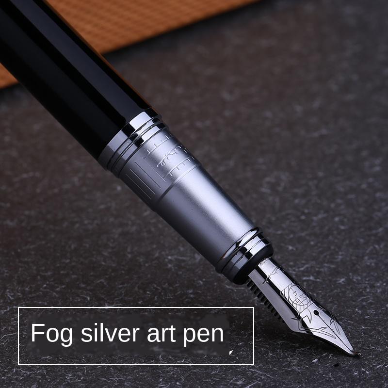 Picasso 906 Athens Dynasty Fine Nib / Calligraphy Bent Nib Fountain Pen Original Box Optional Black with Noble Golden/Silver Cap ONE PEN