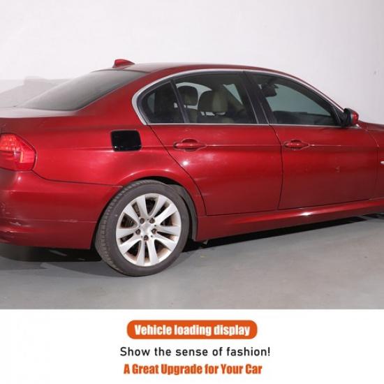 Glossy Black Fuel Tank Cover Gas Trim Sticker For BMW 3 Series E90 E91 E92 05-12