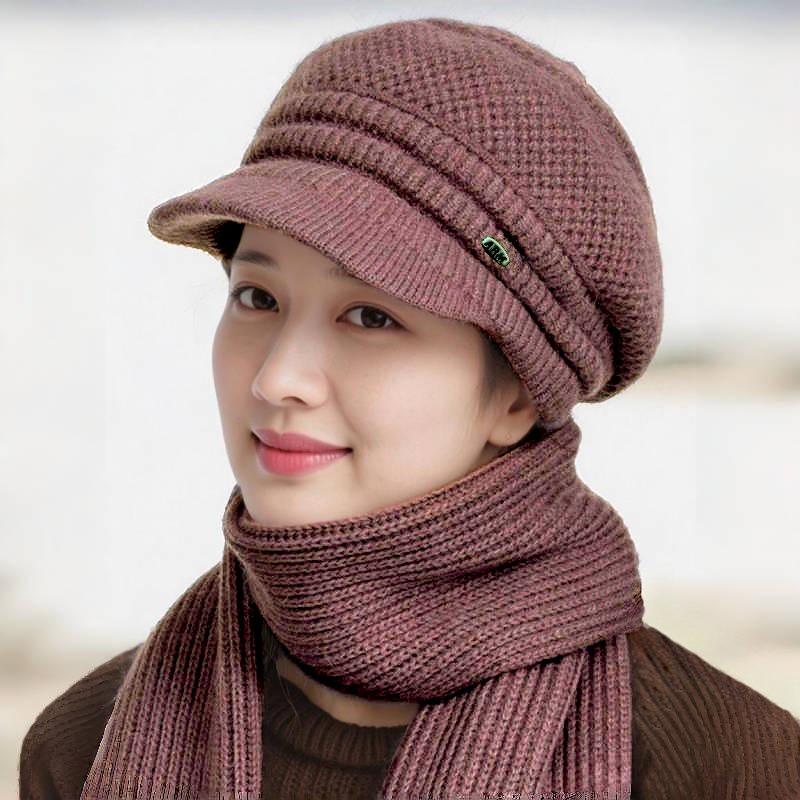 Fleece-Lined Wool Beret for Women: Warm, Thick, and Stylish for Autumn and Winter