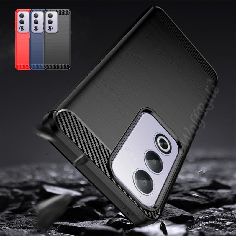 For OPPO A80 5G Case Cover OPPO A80 5G Capas Silicone Phone Bumper Back Shockproof Soft TPU Carbon Fiber For Fundas OPPO A80 5G