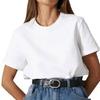 2024 European & American Women's Casual Loose Solid Color Short-Sleeved T-Shirt for Spring/Summer