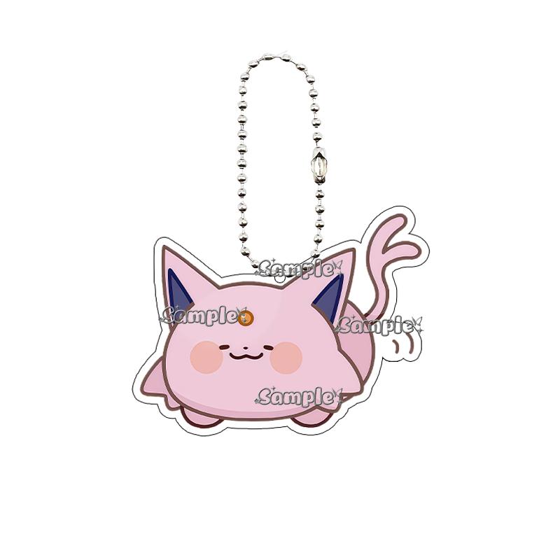 Hot Pocket Anime Leafeon Sylveon Game Acrylic Keychain Charm Umbreon Eevee Cartoon Character Pattern Key Ring Ornament Gifts Toy