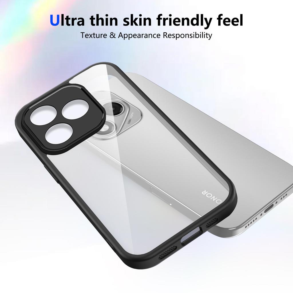 For Honor 600 Lite Four-corners Shockproof Transparent Case for Honor600 Lite 600lite Anti-drop Matte Hard Silicone Edge Cover