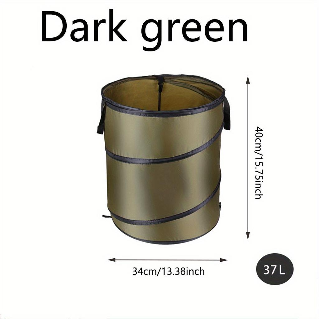 Collapsible Trash Can Portable Garbage Can Pop Up Garden Leaf Trash Can Outdoor Camping Waste Bin Multifunctional Storage Box