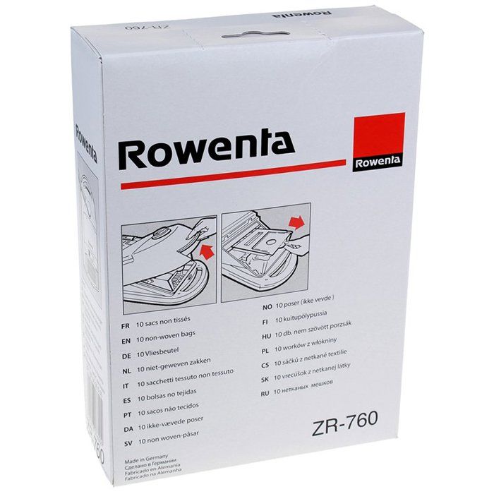 ROWENTA - Lot de 10 sac non tissé - ZR760
