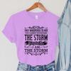 I Am The Storm Graphic T Shirts Women Vintage Tops The Storm She Whispered Back Print Tshirts Summer Harajuku Women Clothes
