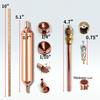 Refrigerator Filter Dryer with Phosphorus Copper Welding Kit for HVAC Air Conditioner Repair Access/Service Valve, Rods, 9-Tool 1/4-inch