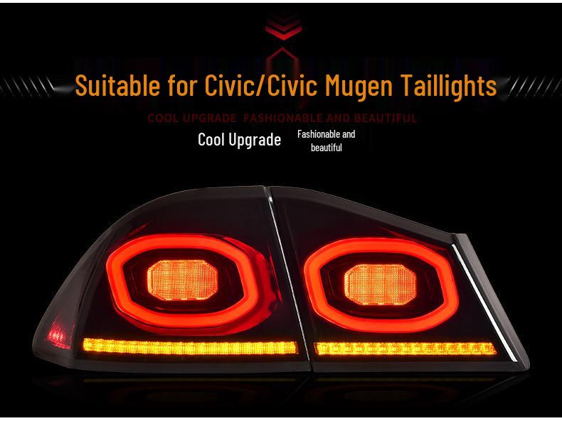 Honda Civic FD2 Si Ming Tail Light Assembly (06-15) LED Dynamic Flowing Turn Signal