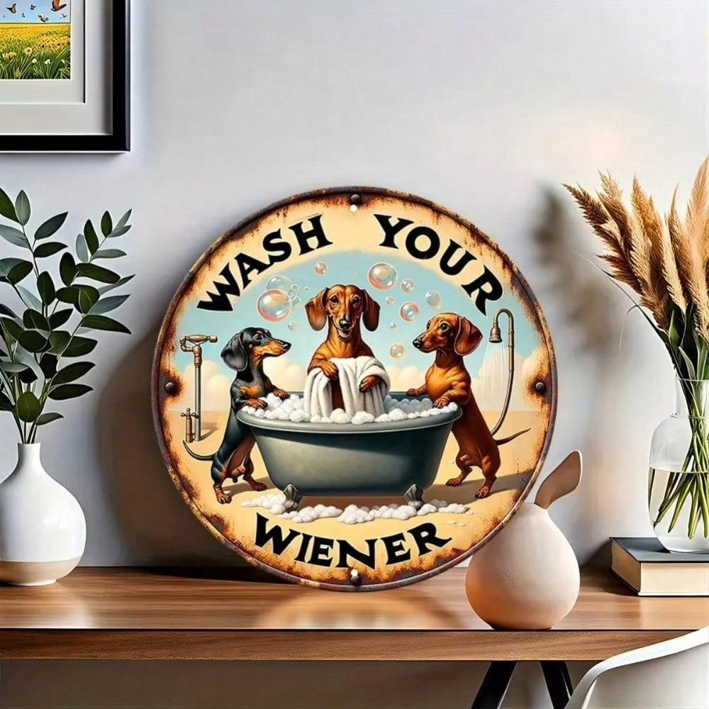 Perforated Dachshund Metal Sign Dog Lovers Gift Home Wall Art