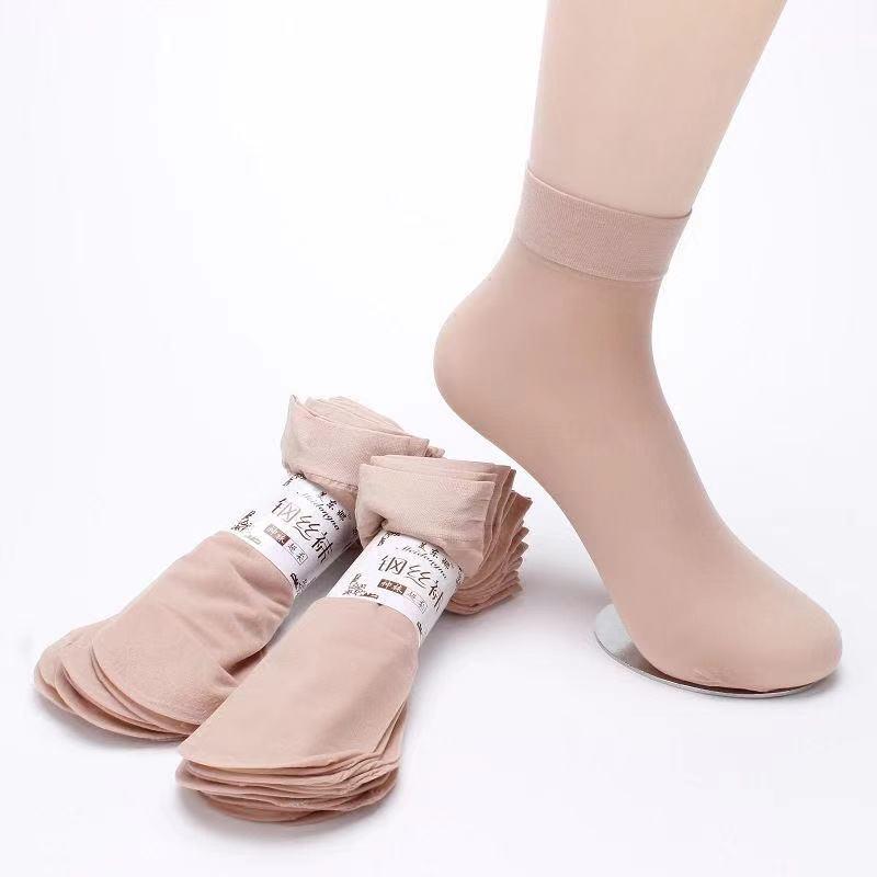 Steel-Strength, Anti-Snagging Women's Velvet Ankle Socks - Super Elastic, Soft, and Durable for Spring & Autumn
