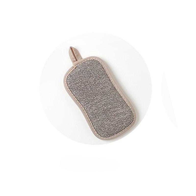 Cleaning ClothDouble-sided Dishwashing Sponge Kitchen Pot Scrubbing Stain Removal Scouring Pad