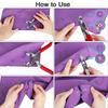 1 Set Grommet Eyelet Plier Set, Eyelet Hole Punch Pliers Kit With 100sets  Metal Eyelets, Grommet Tool Kit For Leather Craft
