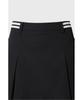 WAAC [Exclusive] Unbalanced Line Pleats Skort Wwkcm26901Bkx