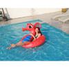 And Adult Childrens Thickened Inflatable Red Seahorse Floating Toy Drainage