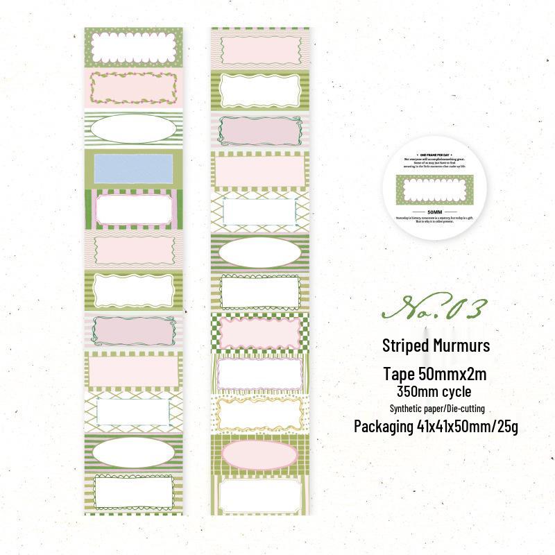 Twilight Salt Island Notes: Cloud Series Die-cut Tape - Fresh Salt Style Decoration (6 Designs)