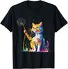 Cat Dandelion Flower T-Shirt
