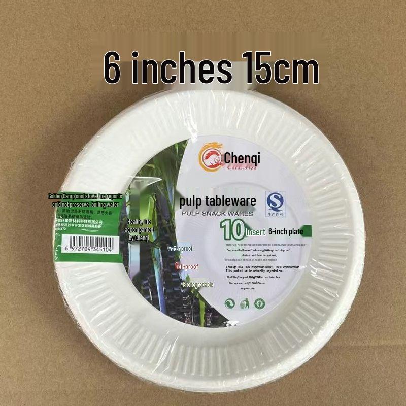 Eco-Friendly Disposable Paper Plates for BBQ, Cake, DIY Crafts, and Kindergarten - Thickened Round and Square Shapes