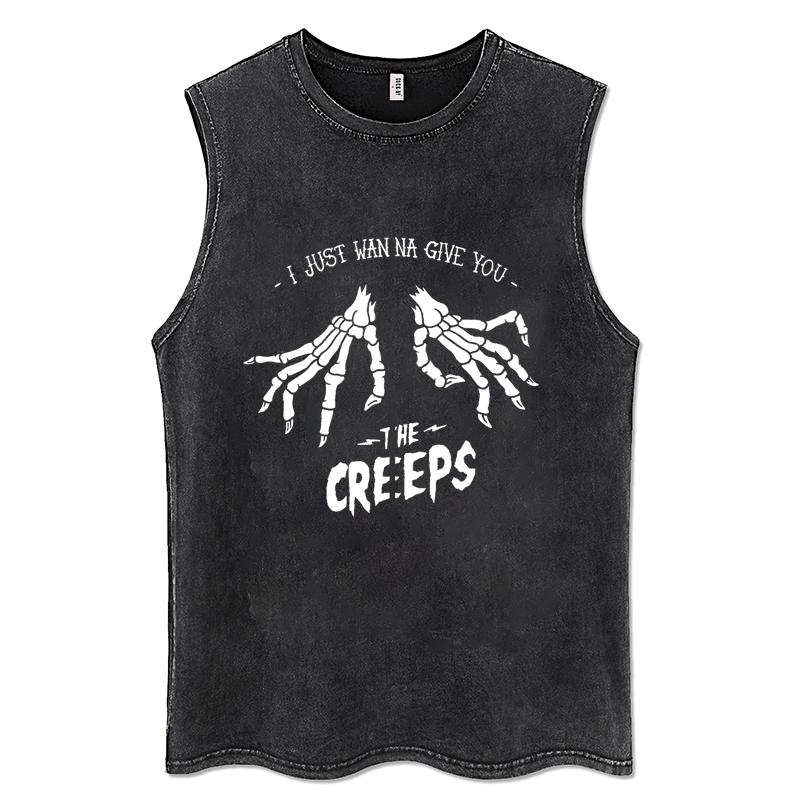 

Готические выстиранные майки American Vintage для мужчин, без рукавов, трендовая одежда Y2k, повседневная жилетка для спортзала, оверсайз, уличная одежда 3XL