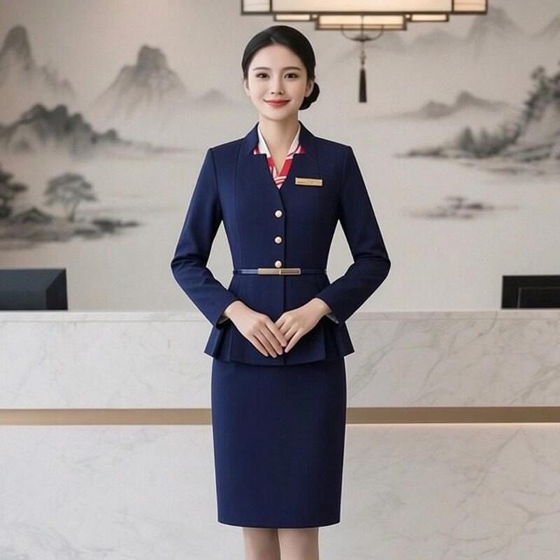 Женский профессиональный деловой костюм 3XL