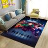 3D Demon Slayer Cartoon Area Rug Large,Carpet Rug for Living Room Bedroom Sofa Doormat Decoration,Kids Play Non-slip Floor Mat