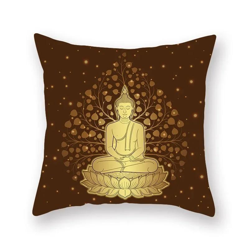 Retro Religious Ethnic Pattern Print Series Pillow Cover Bohemian Home Decor Bedroom Room Living Room Sofa Cushion Cover