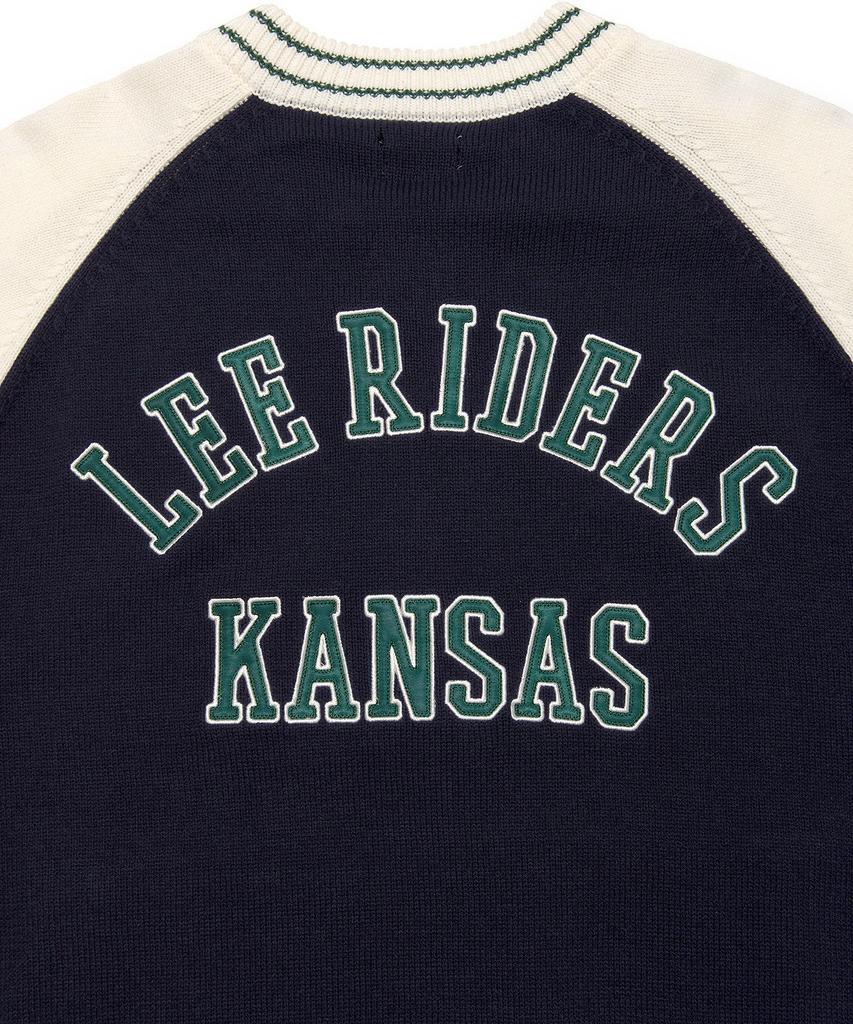 Lee Riders Zip-Up Knit Cardigan Navy
