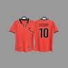 Retro jersey, football jersey, classic nostalgic replica Thai jersey, game training jersey, short-sleeved sportswear.