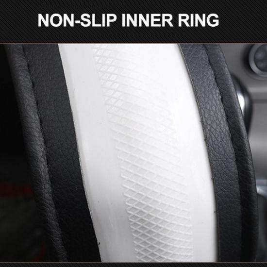 For Hyundai Ioniq 2017 2018  Red Line D Type Car Steering Wheel Cover Auto