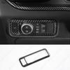 ABS Carbon Fiber Headlight Switch Button Cover Trim For Ford Explorer -