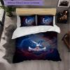 Crystal Palace Themed Bedding 3Pcs Duvet Cover Set Decorative Bed Linen For Teen Room Home Decoration
