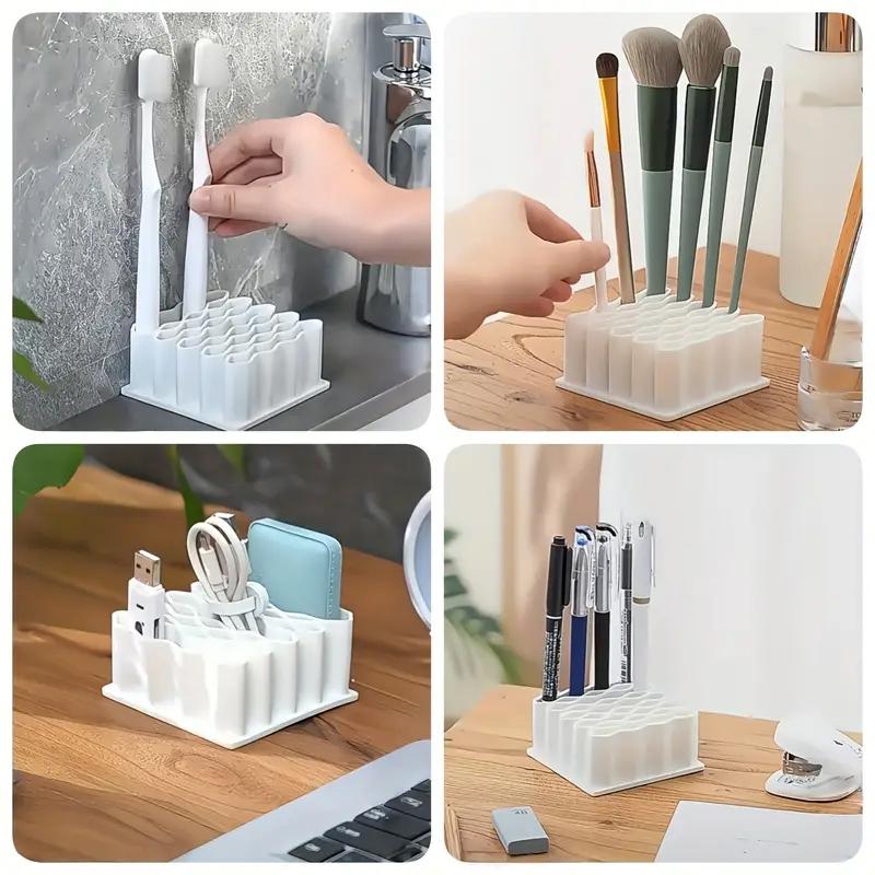 Pen Holder Multi-purpose Ointment Holder Stationery Storage Rack Desktop Ointment Stand Home Compartment Organizer