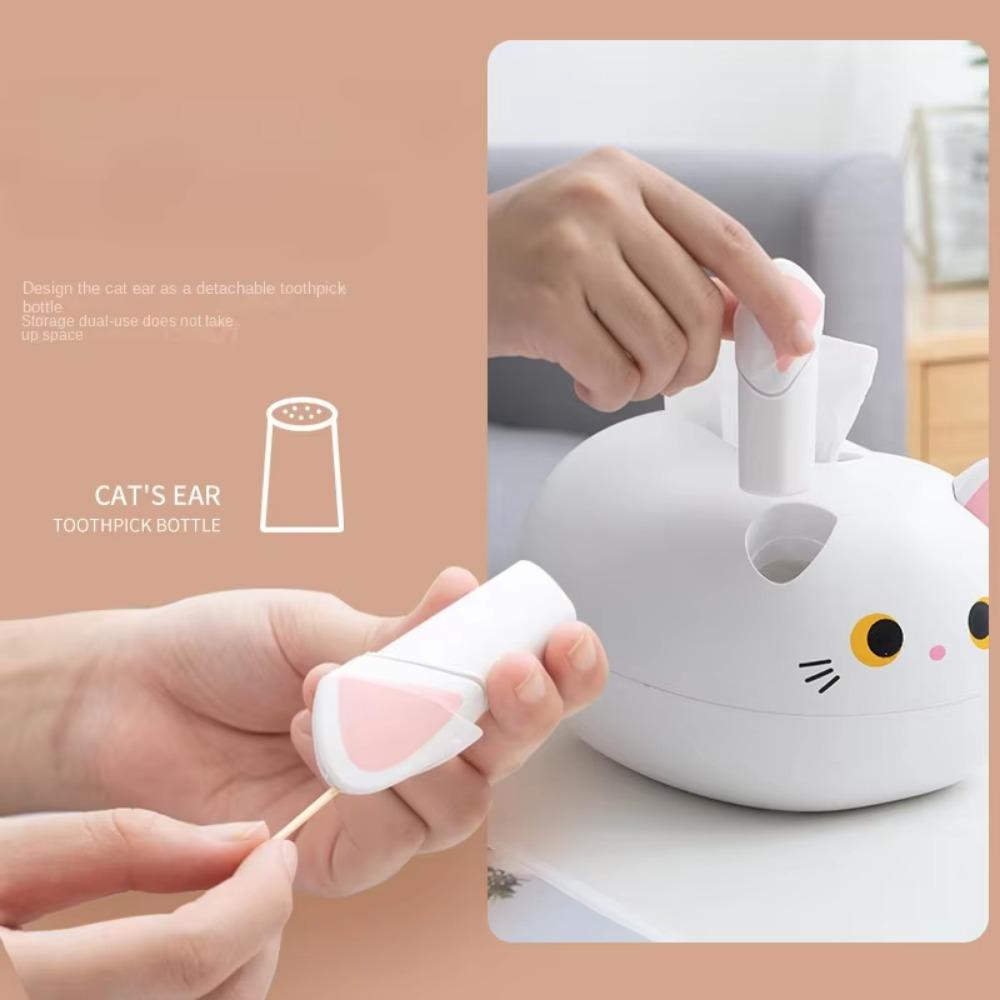 Cartoon Cartoon Paper Box Handicraft Napkin Storage Box Simple Cat Tissue Box  Kitchen