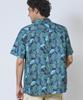 LL Bean Tropic Print Short Sleeve Japan Size Mariner 1000225509 Men's Shirt, Fit, Small, Geo, Blue,
