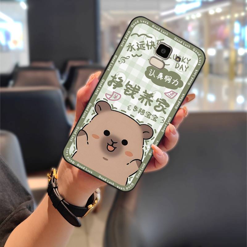 Shockproof Dirt-resistant Phone Case For Samsung Galaxy J6 2018/SM-J600F Durable Silicone Cartoon Anti-dust Soft case