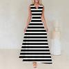 Women's Summer Casual Fashion Printed Dress V Neck Sleeveless Dress