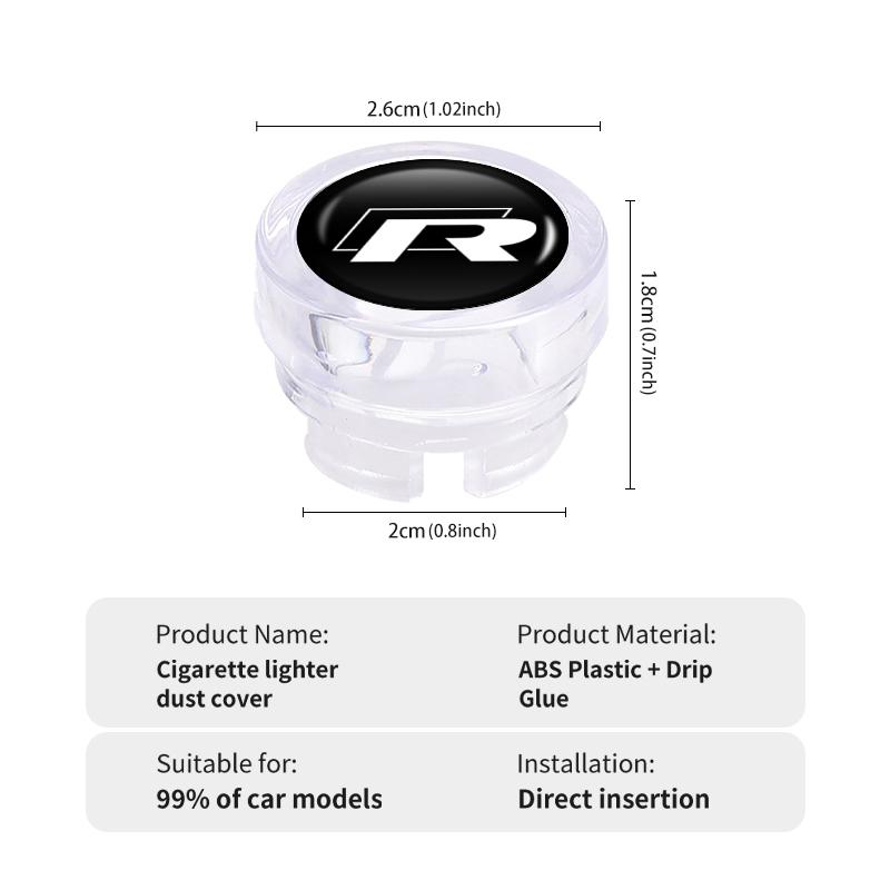 CUP1 Car Cigarette Lighter Cover Plug Dust Dustproof Protector Case For Volkswagen VW Golf Jetta Passat mk4 mk5 mk6 CC B5 B6 B7 Golf