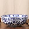 Taisun Modrobílý porcelán Velká polévková mísa